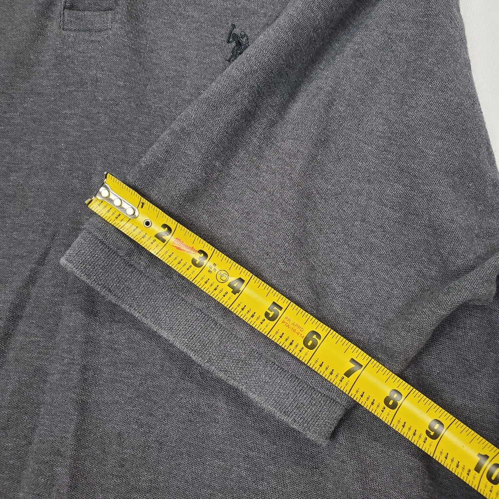 US Polo Association - Men's Charcoal Gray Short Sleeve Polo Shirt Size 2XL - Picture 16 of 16
